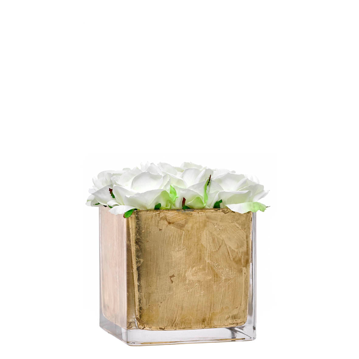 Cubo Decorativo com Rosas