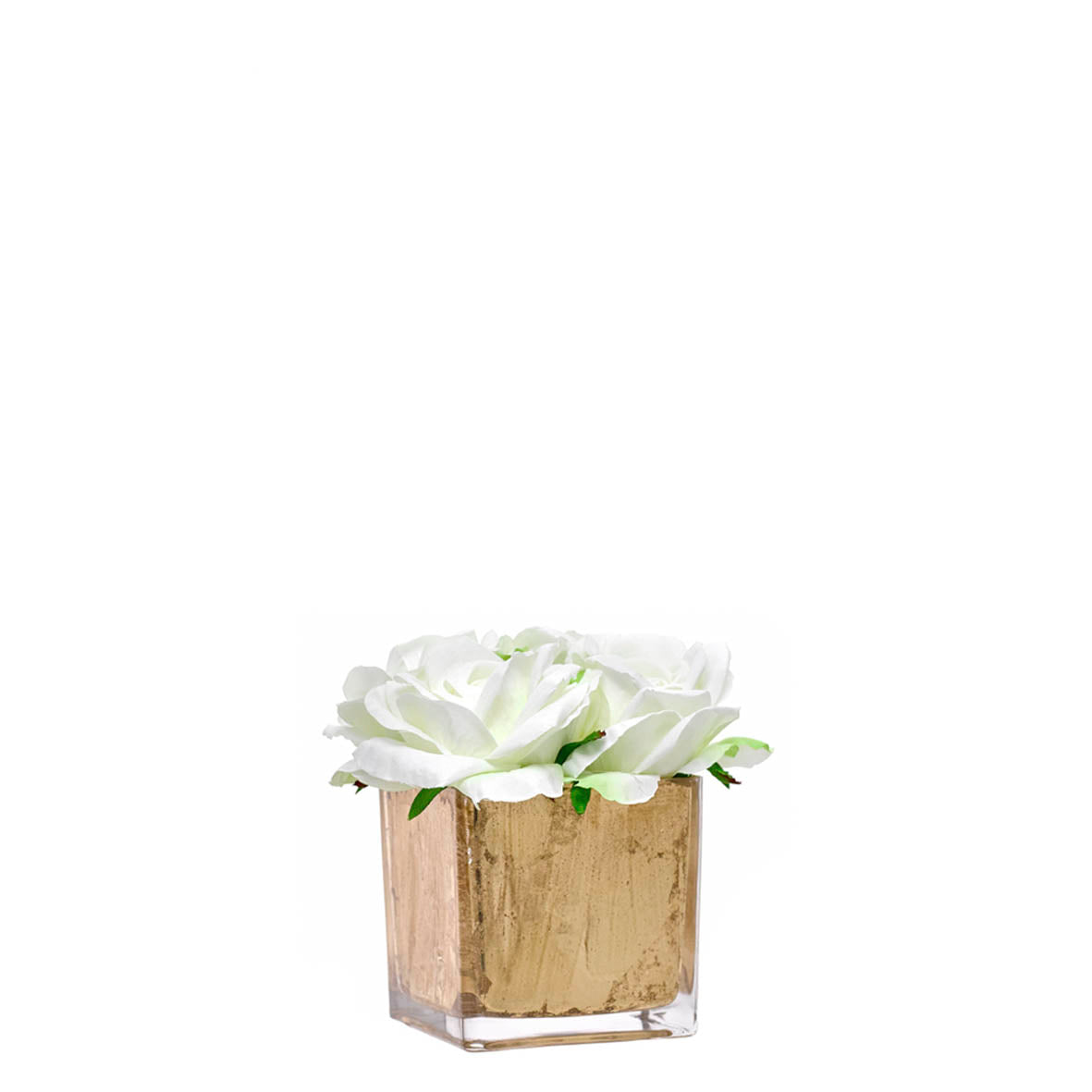 Cubo Decorativo com Rosas